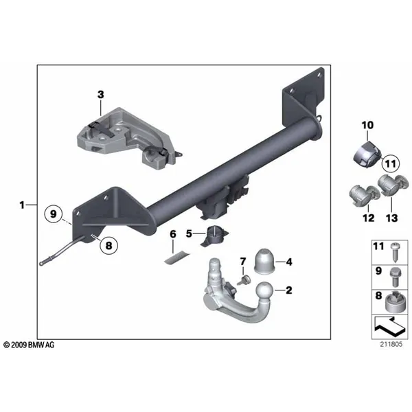 Тягово-сцепное устройство съемное