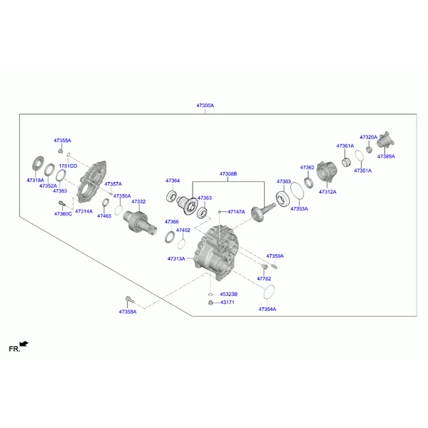 коробка раздаточная в сборе