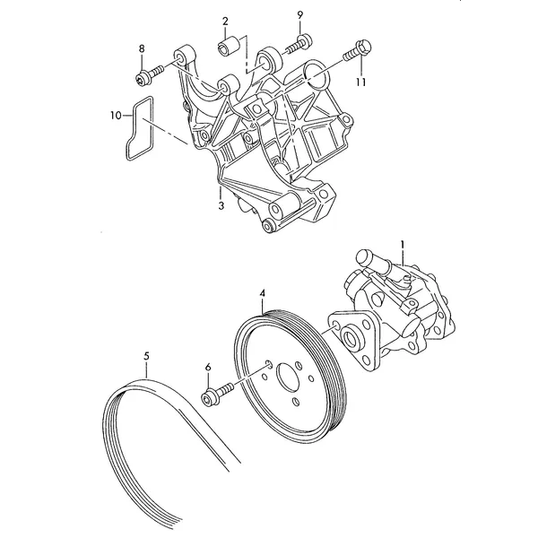 Насос усилителя рул. управл.