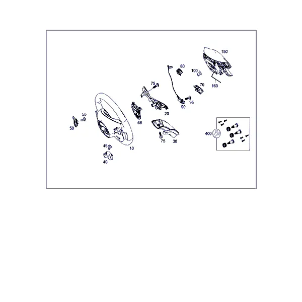 РУЛ. КОЛЕСО И ЗАМОК БЛОКИРОВ. РУЛ. ВАЛА