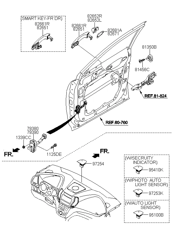 замок передней двери