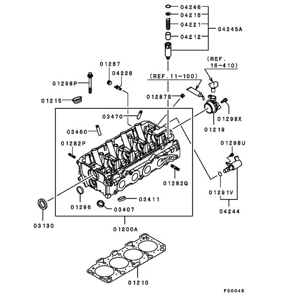 ДВИГАТЕЛЬ - ГОЛОВКА БЛОКА ЦИЛИНДРОВ