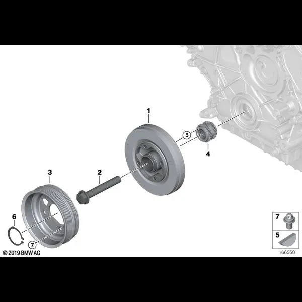 Демпфер крут.колебаний ременного прив.