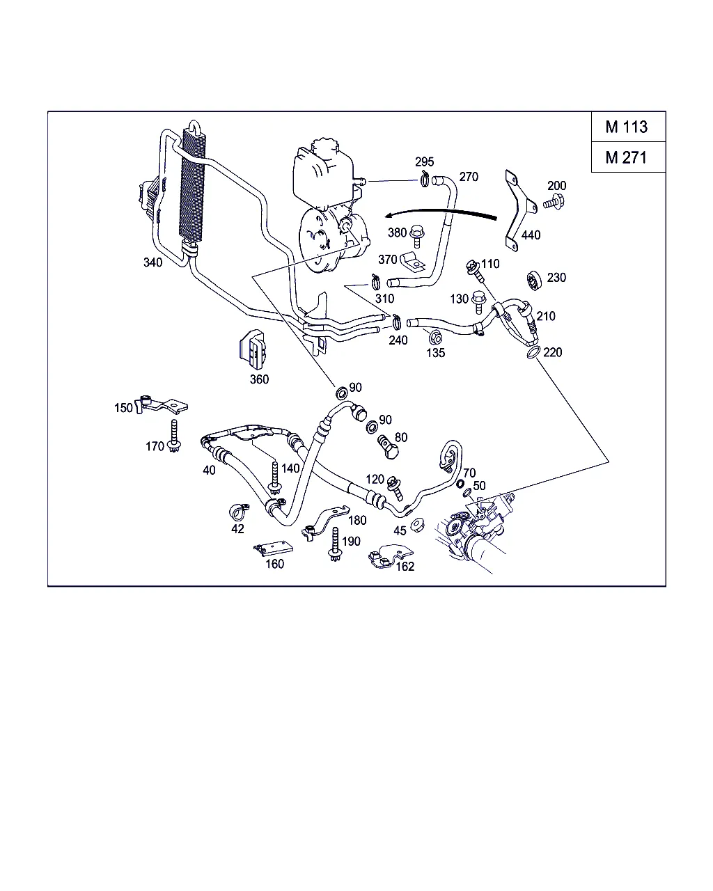 КОМПЛЕКТ ТРУБОК ДЛЯ А/М С БЕНЗ. ДВИГ.
