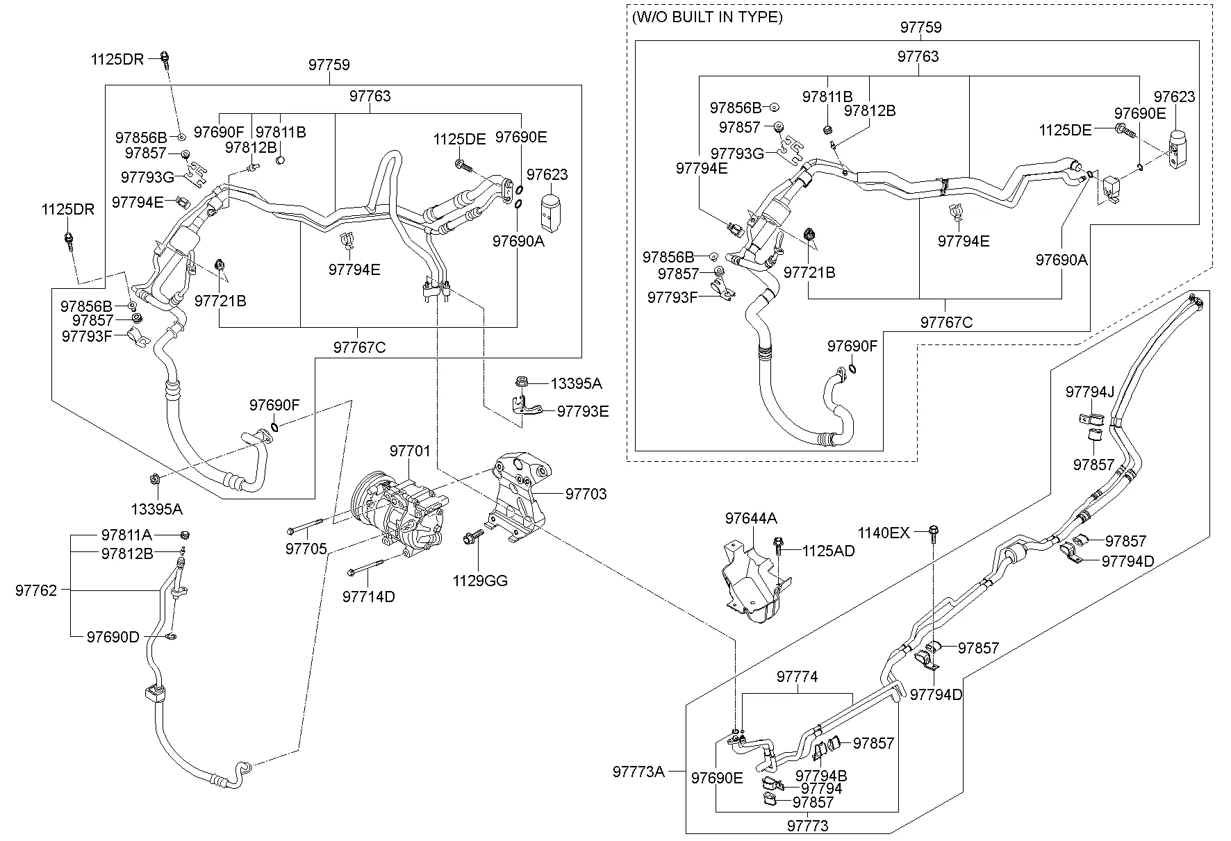 AIRCON SYSTEM-COOLER LINE; 1