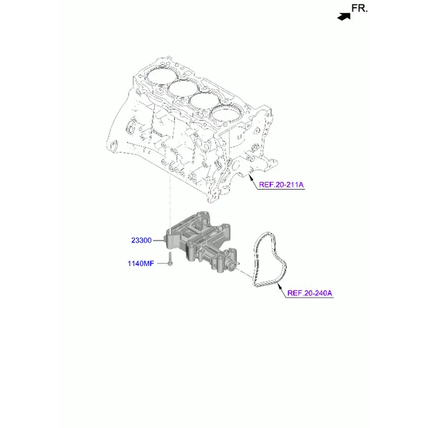 Ремень привода балансирного вала