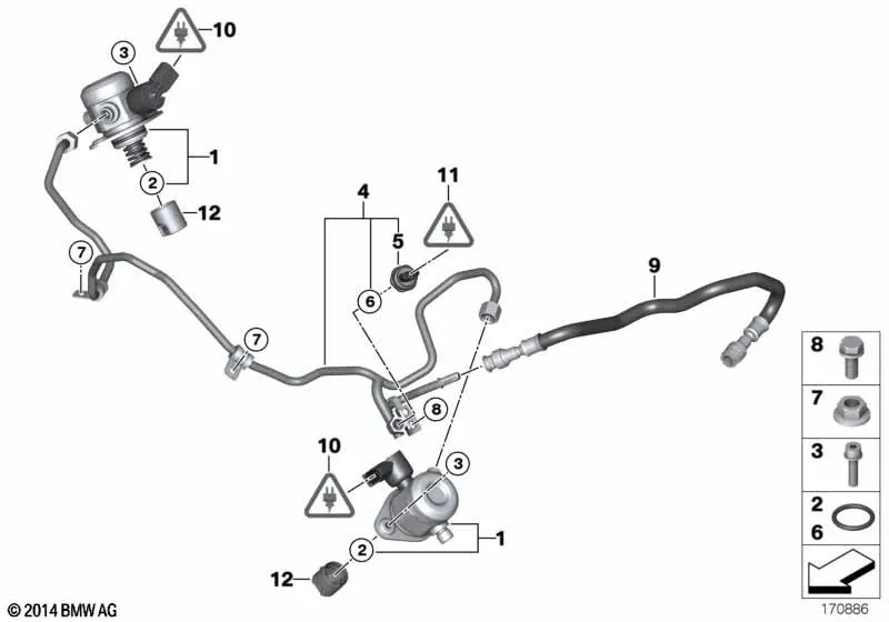 Насос высокого давления/трубопроводы