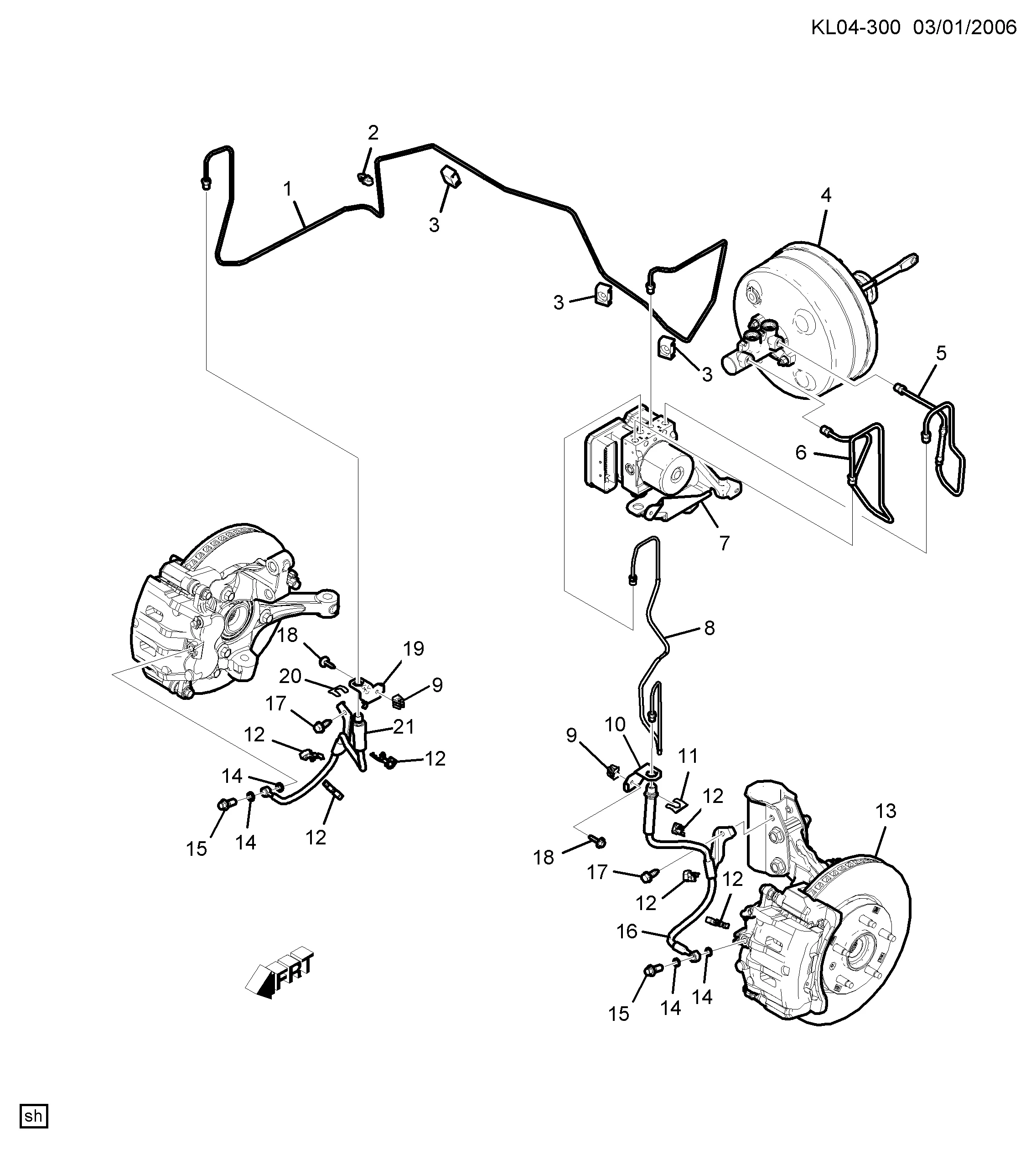 ТОРМОЗНЫЕ МАГИСТРАЛИ ПЕРЕДНИЙ