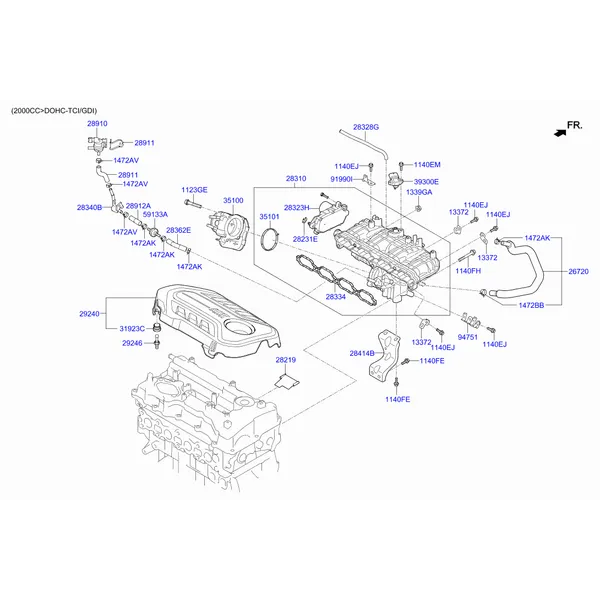 коллектор выпускной двигателя