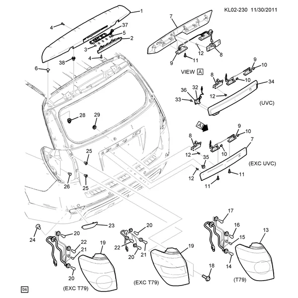 ЛАМПЫ/ЗАДНИЕ