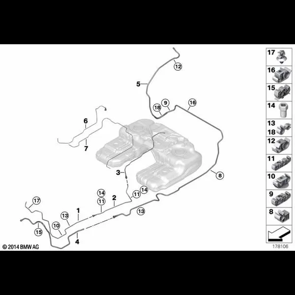 Топливопроводы/элементы крепления
