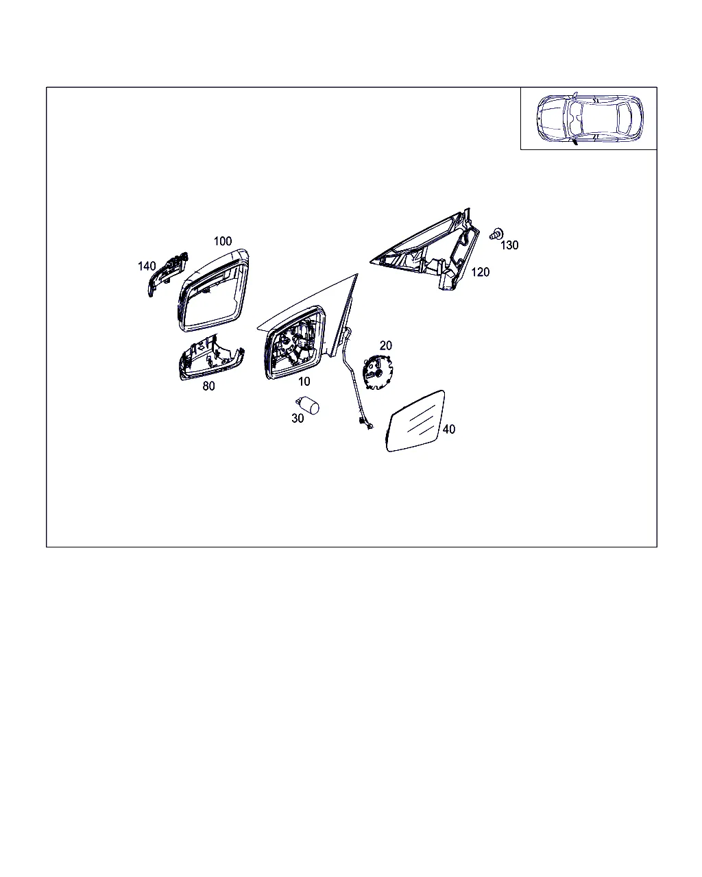 НАРУЖНОЕ ЗЕРКАЛО ЛЕВОЕ