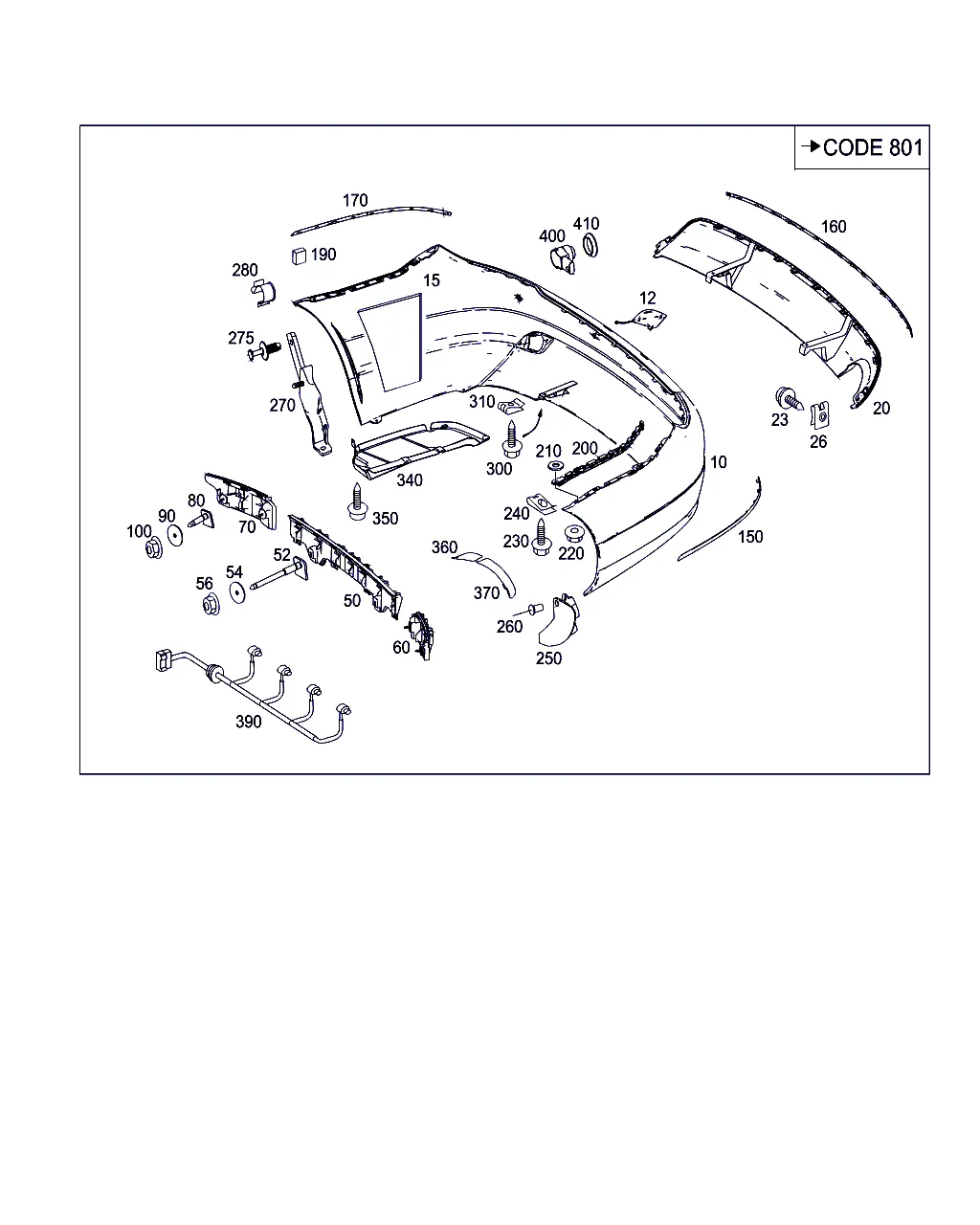 БАМПЕР ЗАДНИЙ