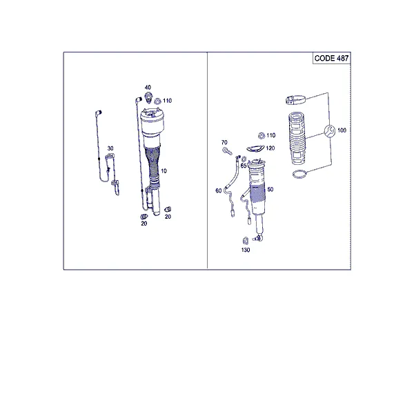 АМОРТИЗ. СТОЙКА ПЕРЕДНЯЯ И ЕЁ КРЕПЛЕНИЕ