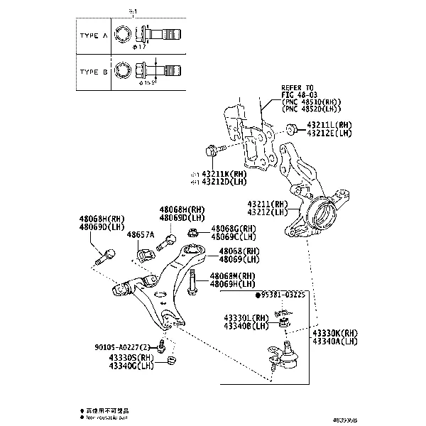 FRONT AXLE ARM & STEERING KNUCKLE