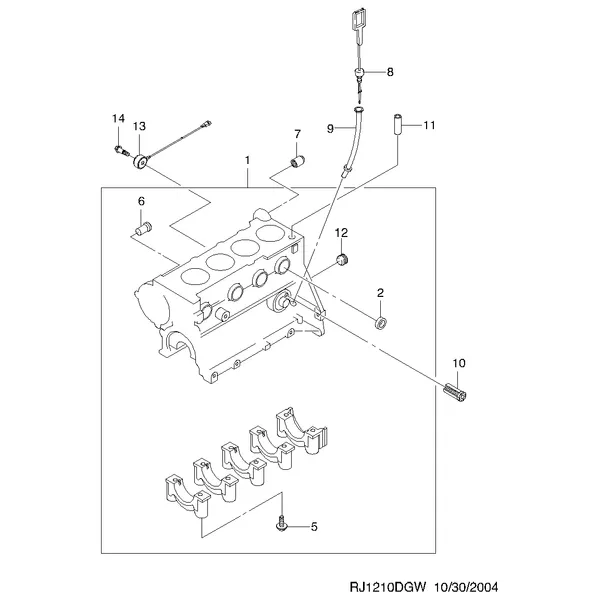 БЛОК ДВИГАТЕЛЯ(FAM I) (1210)