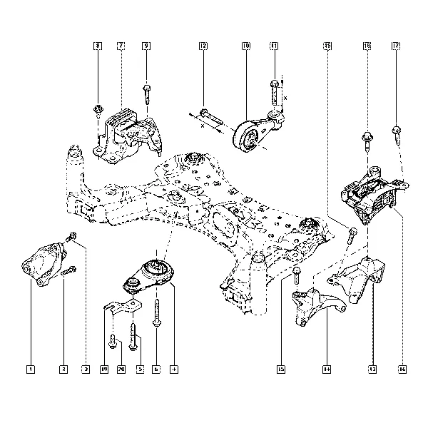 Кронштейн двигателя