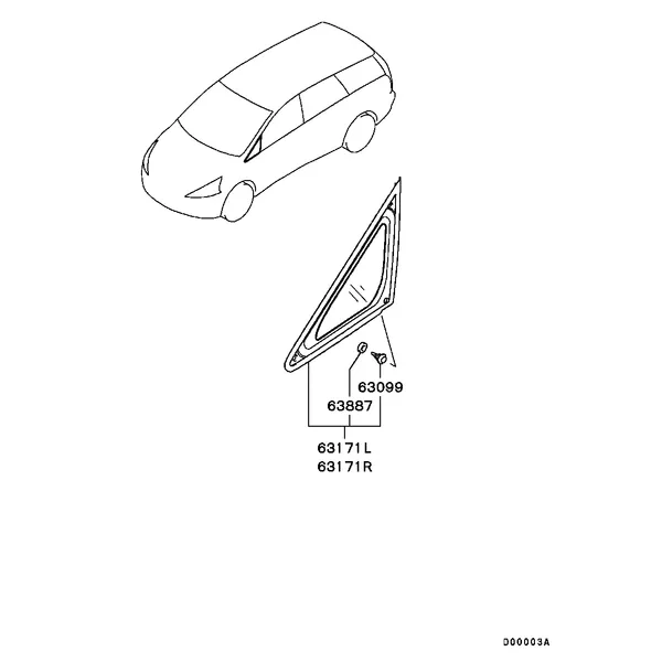 КУЗОВ - БОКОВЫЕ СТЕКЛА И МОЛДИНГИ