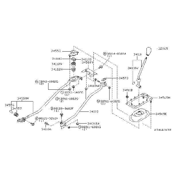 Рычаг КПП и система тяг
