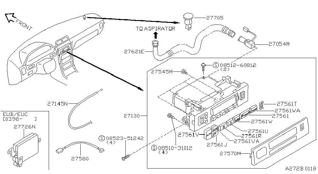 Блок управления ; AUTO AIR CON(2)