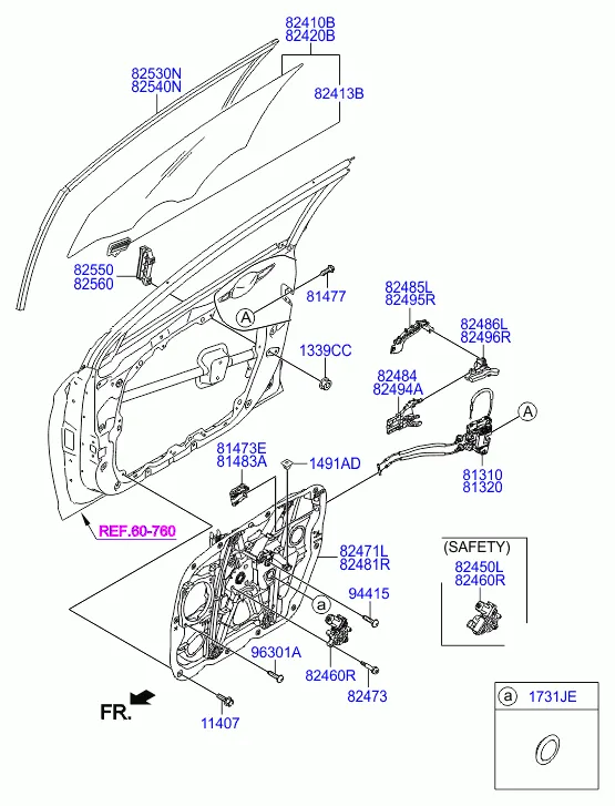 регулятор стекла двери передней и стекло