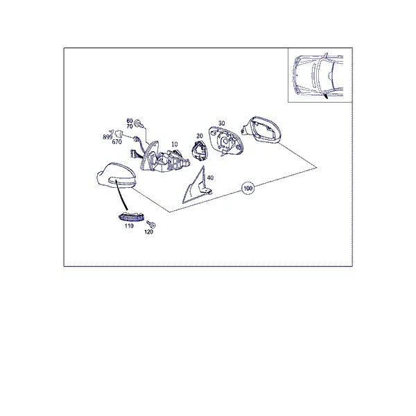 НАРУЖНОЕ ЗЕРКАЛО ЛЕВОЕ