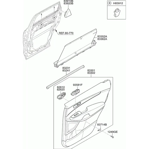 Облицовка задней двери