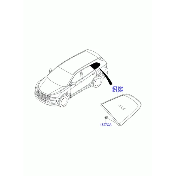 Стекло боковины