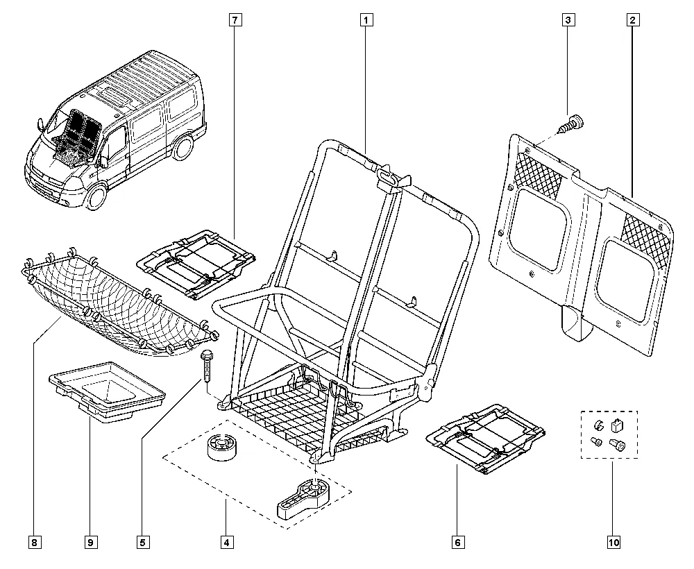 Каркас сиденья