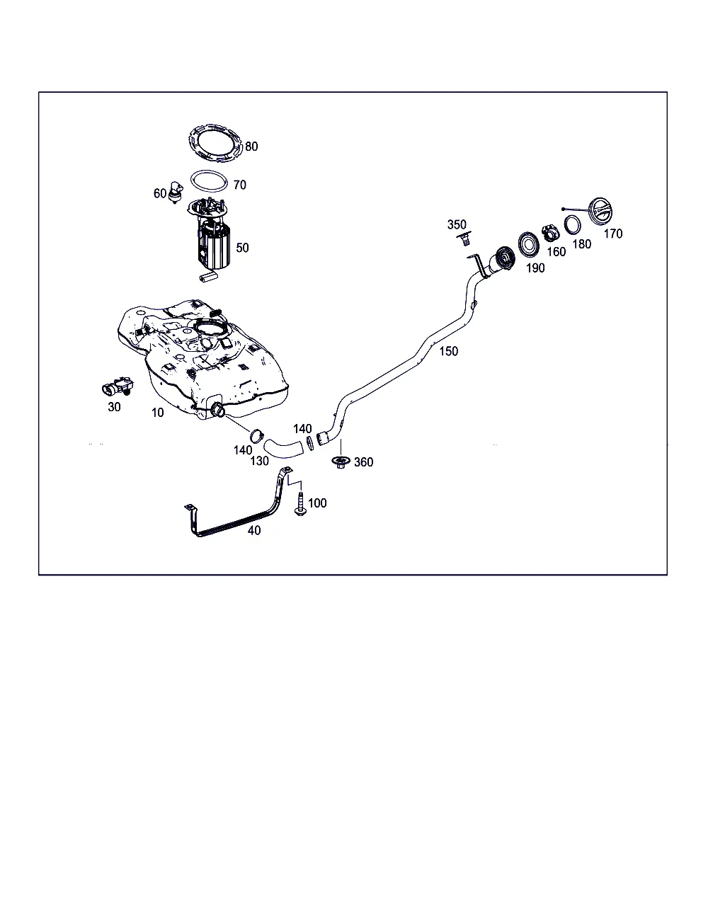 ТОПЛИВНЫЙ БАК С НАВЕСНЫМИ ЭЛЕМЕНТАМИ