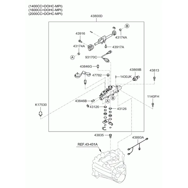 GEAR SHIFT CONTROL - MANUAL