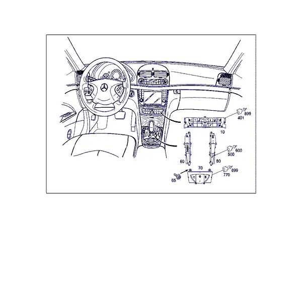 ВЫКЛЮЧАТЕЛИ В ПЕРЕДНЕЙ ПАНЕЛИ И ЦЕНТРАЛЬНОЙ КОНСОЛИ