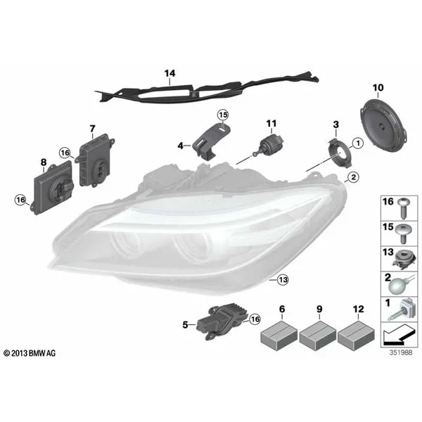 Детали фары