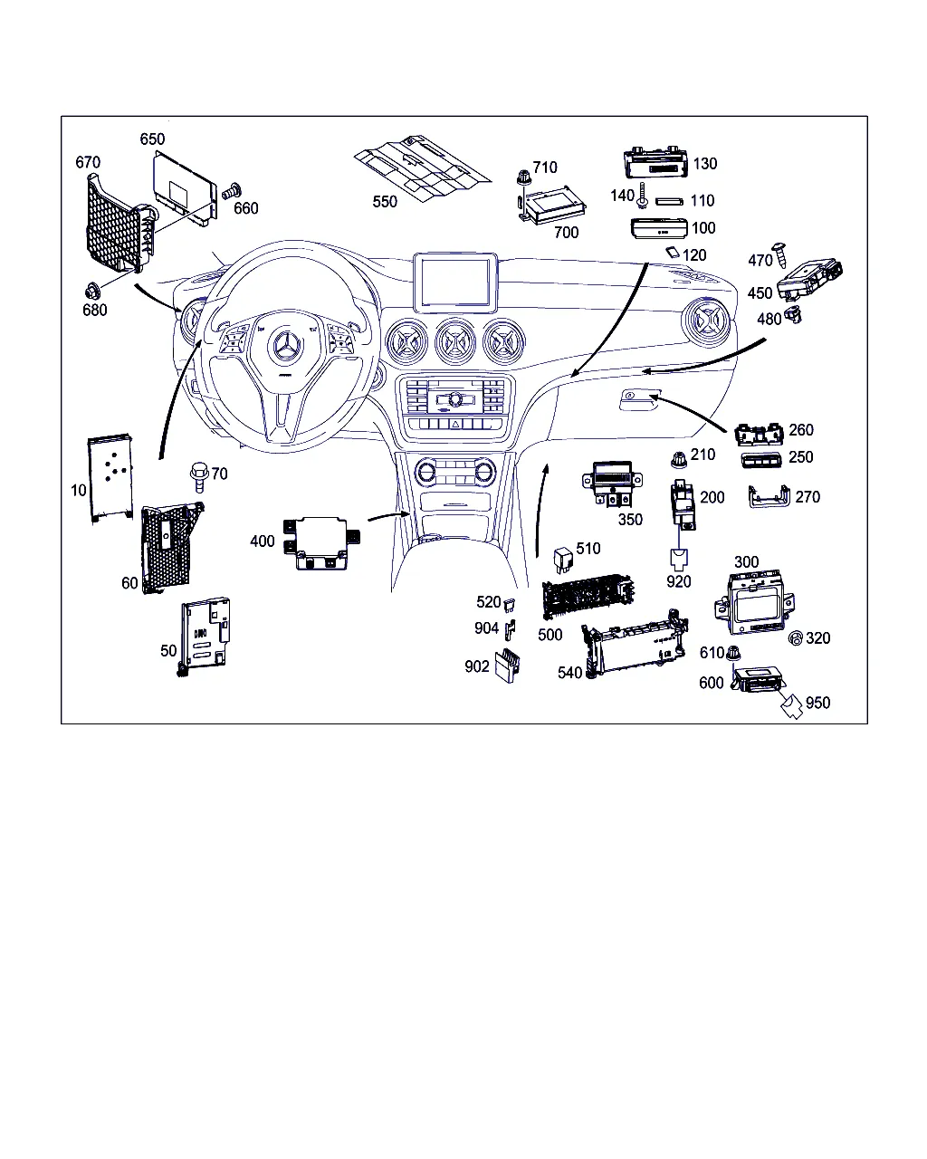 БЛОКИ УПРАВЛЕНИЯ, БЛОКИ ПРЕДОХРАНИТЕЛЕЙ И РЕЛЕ В САЛОНЕ