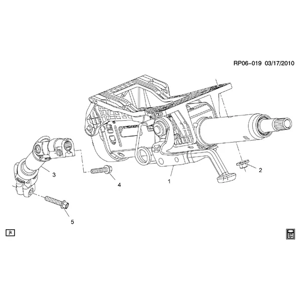РУЛЕВАЯ КОЛОНКА ДЕТАЛЬ 1