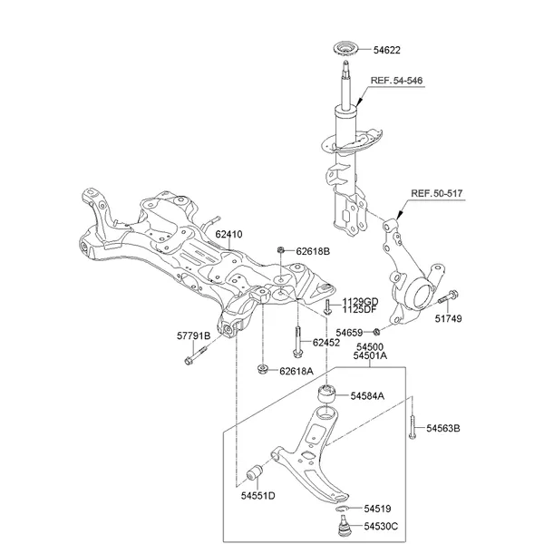 Подрамник передней подвески