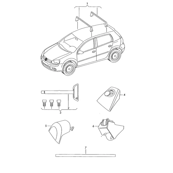Оригинальные аксессуары Поперечные релинги *функция 'FI' невозможна