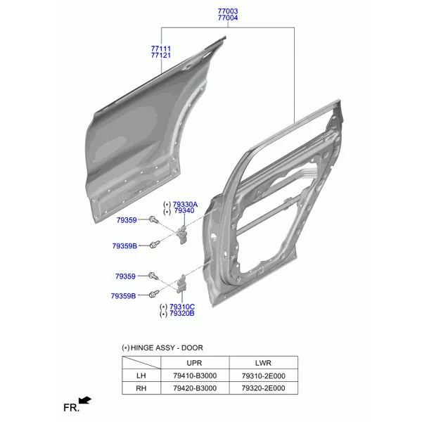 панель задней двери