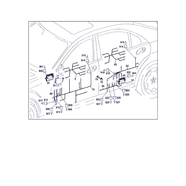 ЖГУТ ЭЛЕКТРОПРОВОДКИ И БЛОК УПР. ДВЕРИ