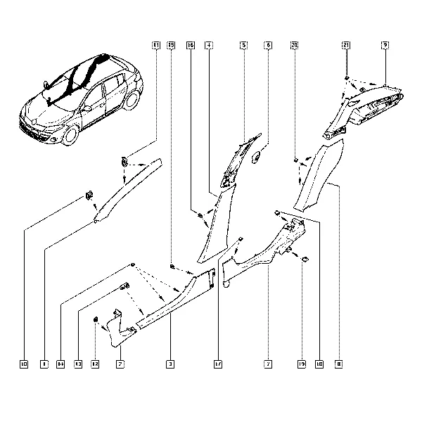 Внутренняя обивка кузова