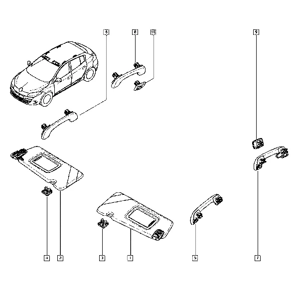 Солнцезащитный козырек