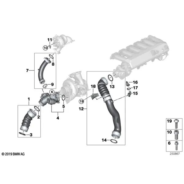 Сист.впуска воздуховода наддув.возд./AGR