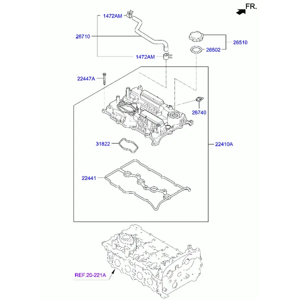 Крышка головки цилиндров