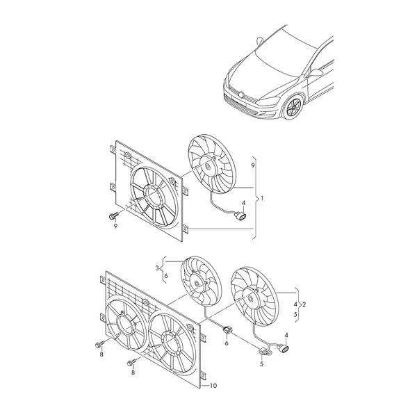 Вентилятор радиатора