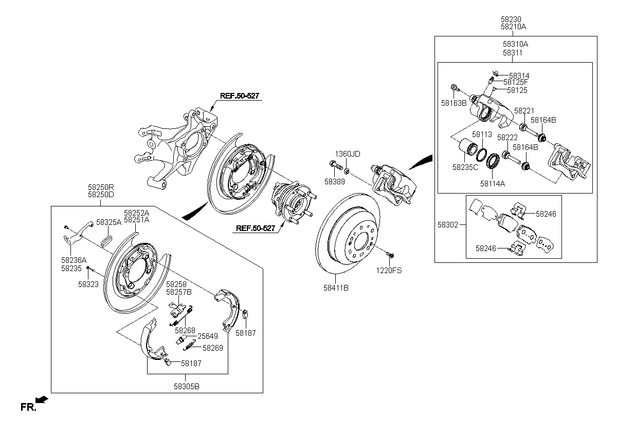 тормозной механизм заднего колеса