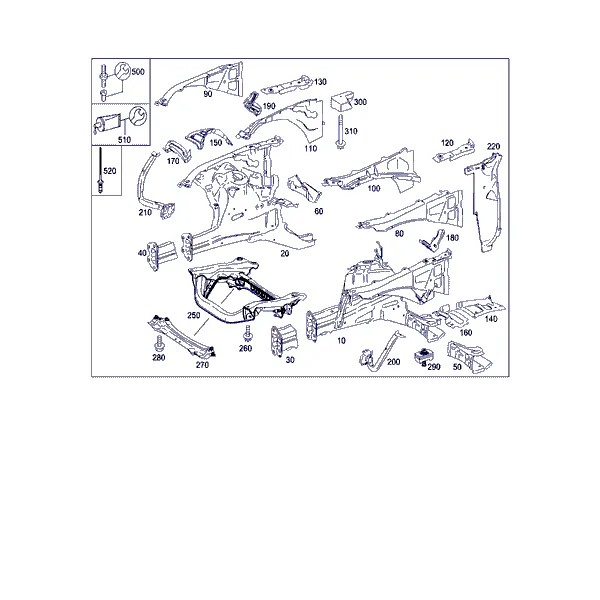 КОЛЕСН. АРКА, КРОНШТ. ПЕРЕДН. МОСТА