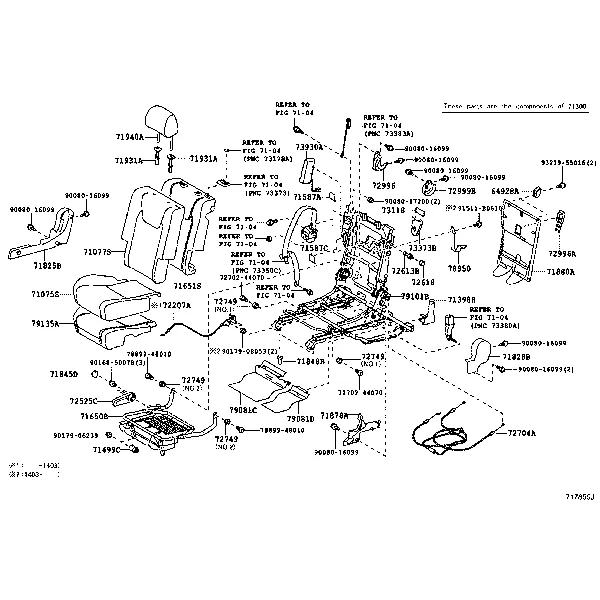 REAR SEAT & SEAT TRACK