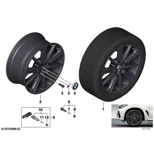 BMW л/с диск M звездообр.сп.748M - 20"