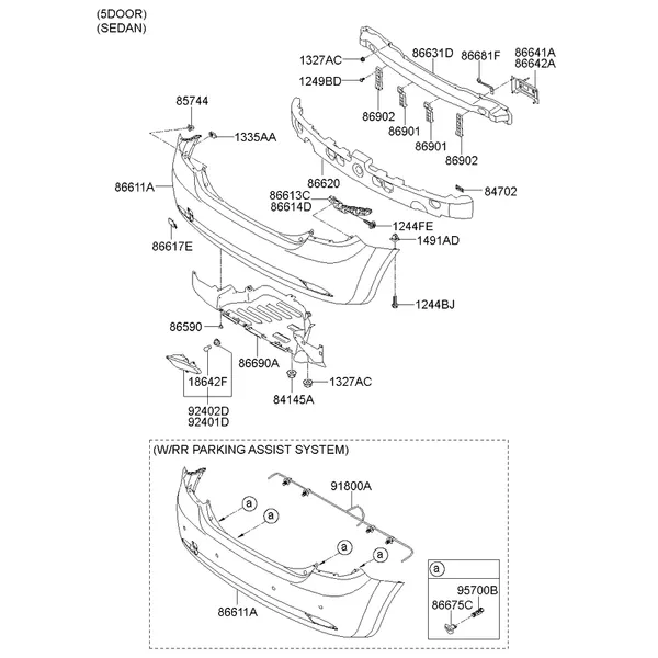 бампер задний