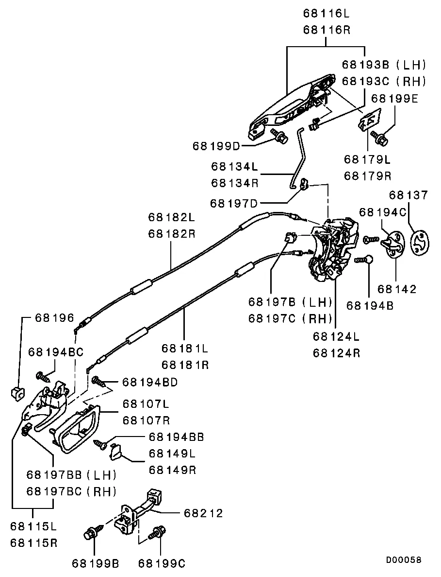 ДВЕРИ - ЗАМОК ЗАДНИХ ДВЕРЕЙ